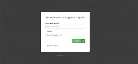 online student result management system.